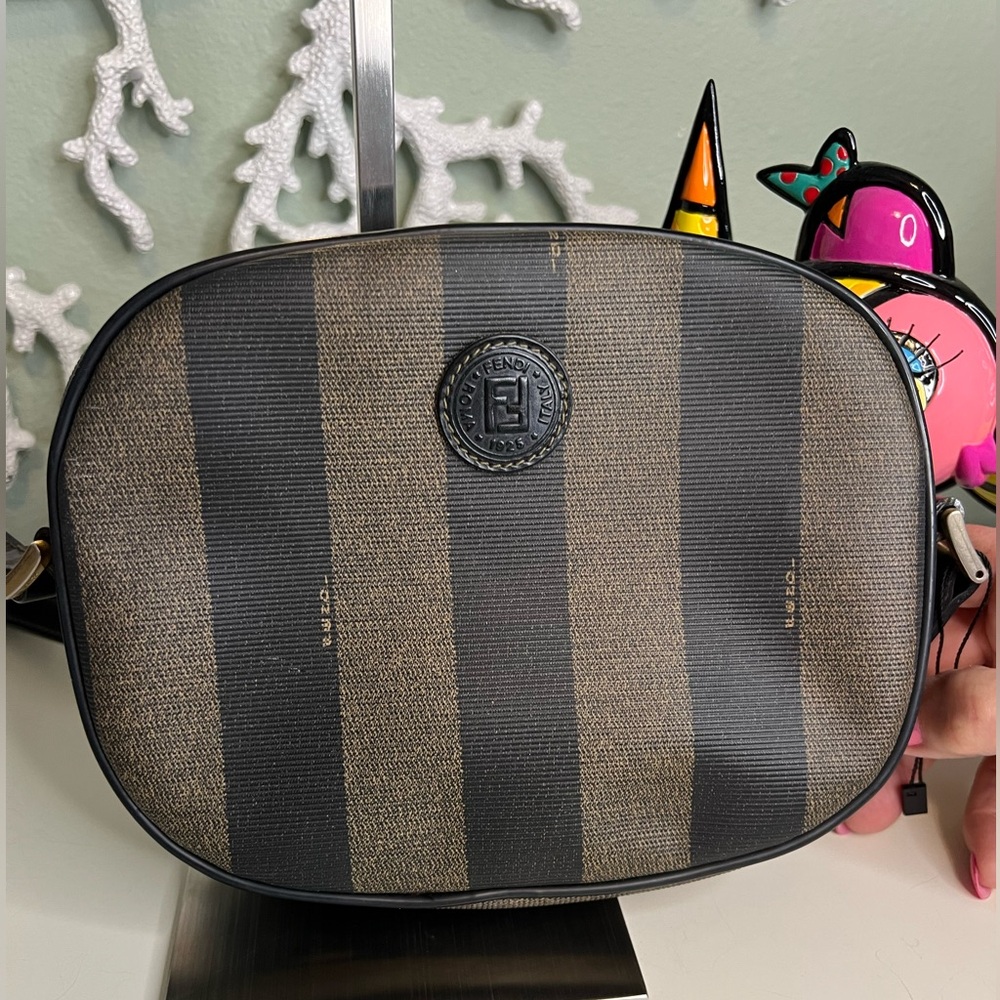 Fendi Pequin round crossbody bag *Vintage*